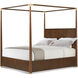 Kesden Pyramid Brown Poster California King Bed, Wooden