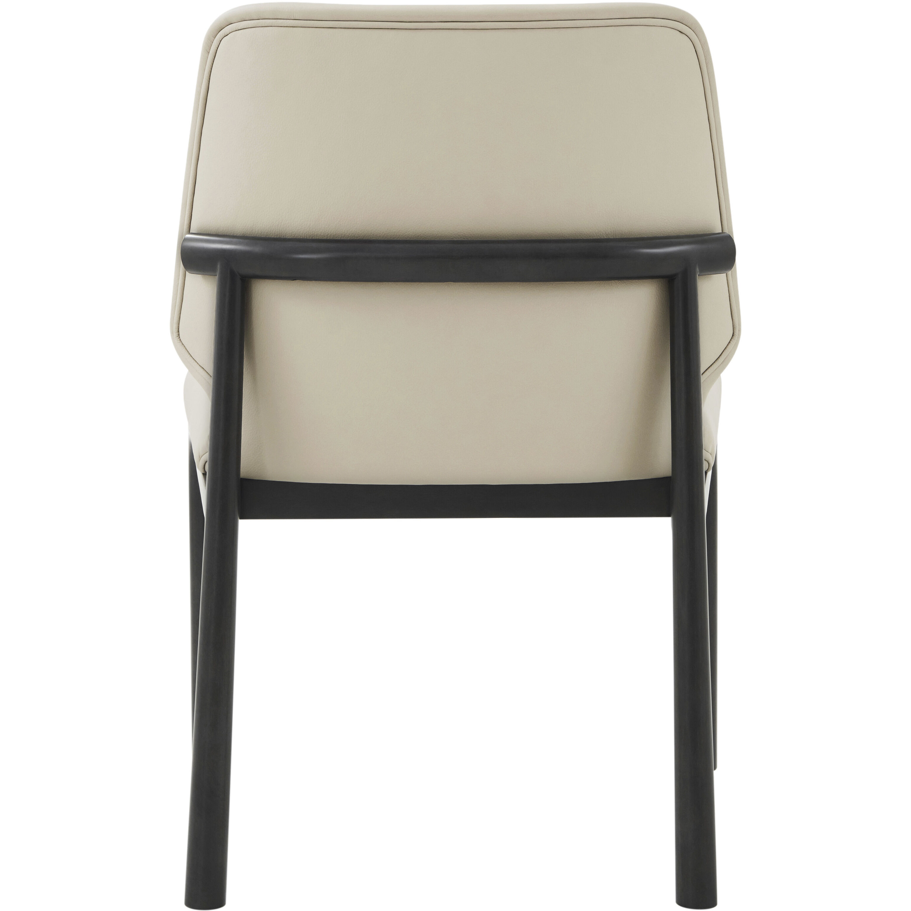 Kesden Silent Black Dining Side Chair, Wooden, Upholstered