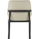 Kesden Silent Black Dining Side Chair, Wooden, Upholstered