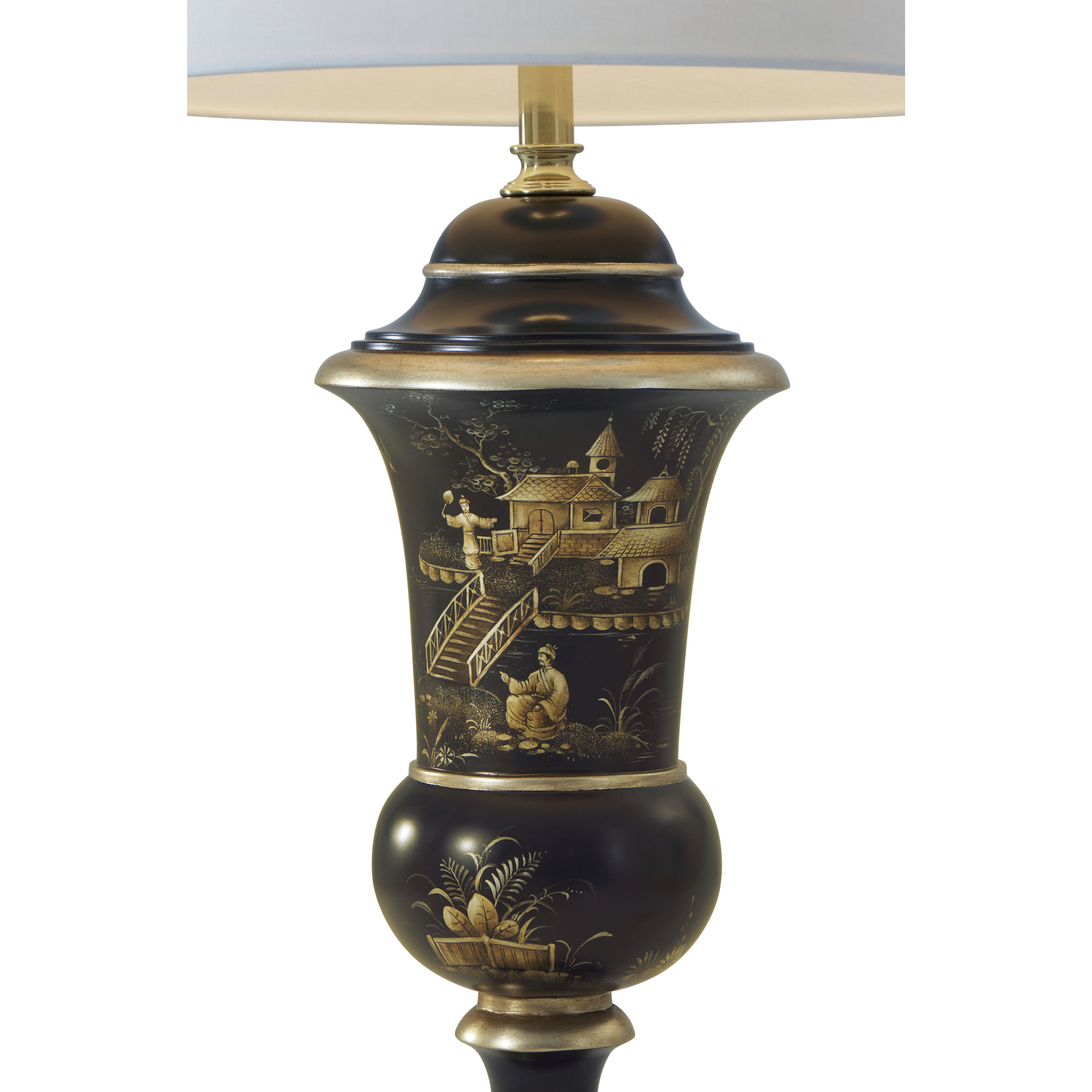 Imperial Village 34.75 inch Polished Brass Table Lamp Portable Light, TA Illuminations