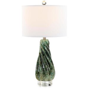 Emerald Spiral Table Lamp Portable Light