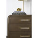 Judith Leiber Couture 32 X 29.25 inch Mink Nightstand, Wooden, 3-Drawer