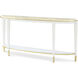 Judith Leiber Couture 73.5 X 15.5 inch Feather / Solstice / Polished Brass Console Table, Wooden