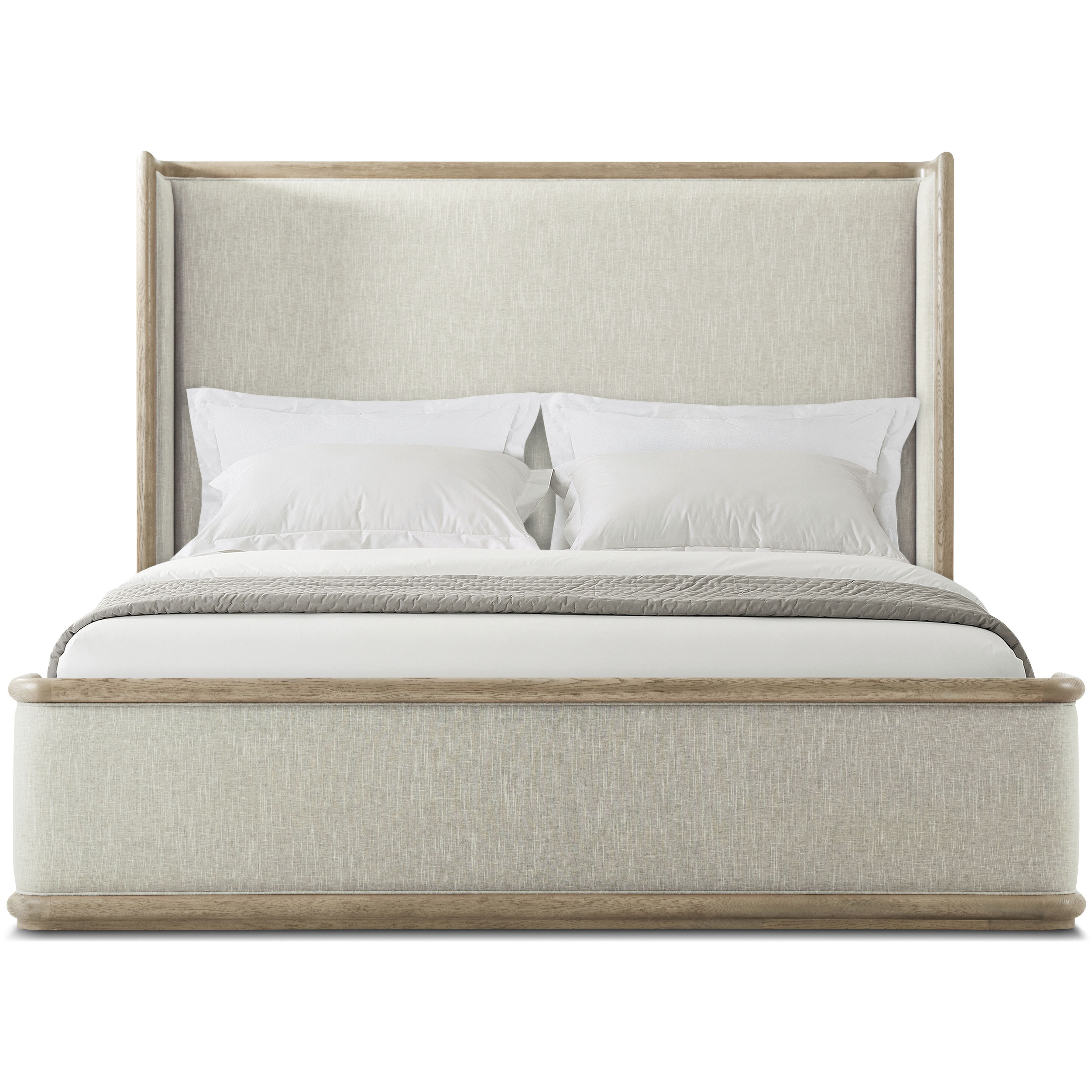 Catalina Dune California King Bed, Wooden, Upholstered