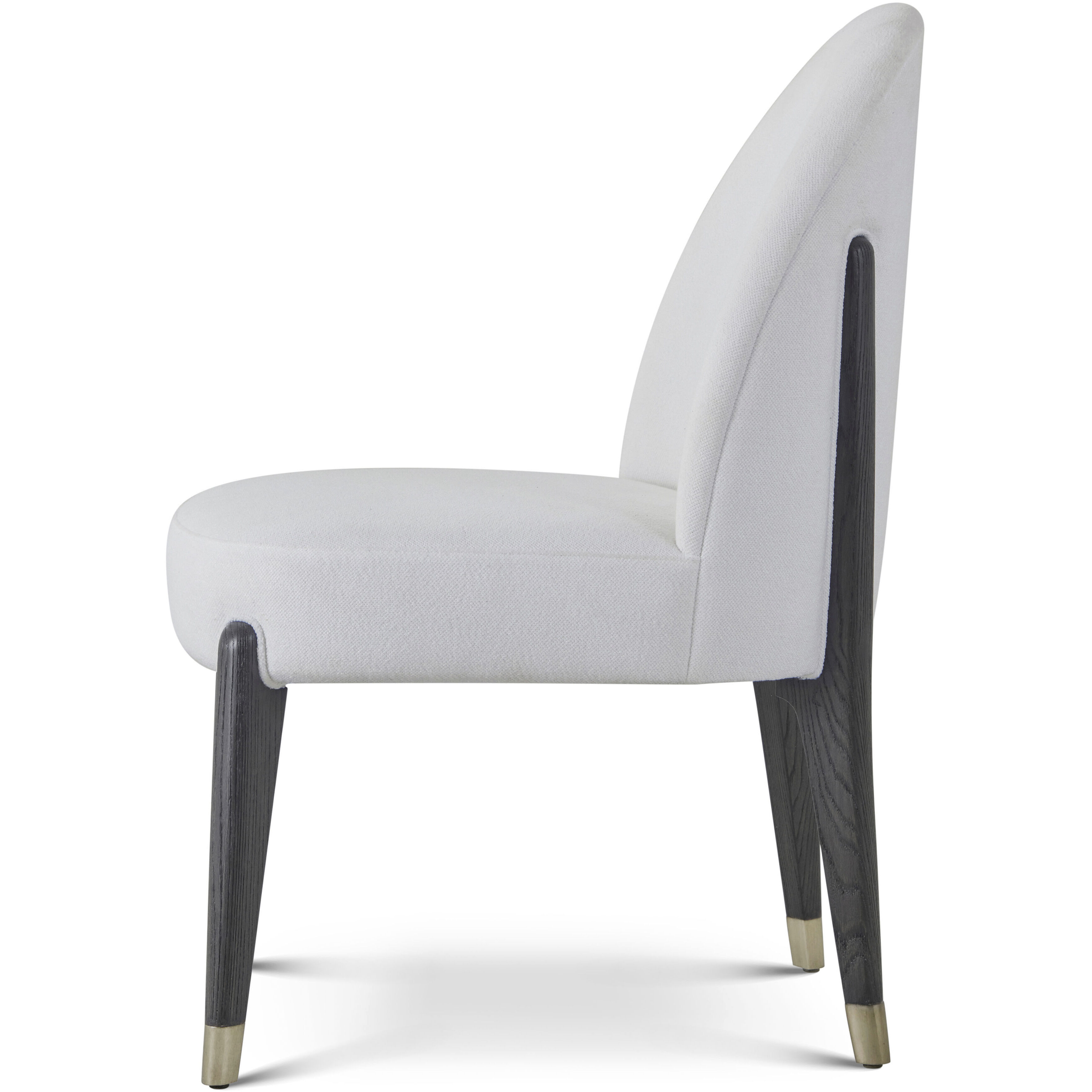 Luna Palmer Dining Side Chair, Wooden, Upholstered