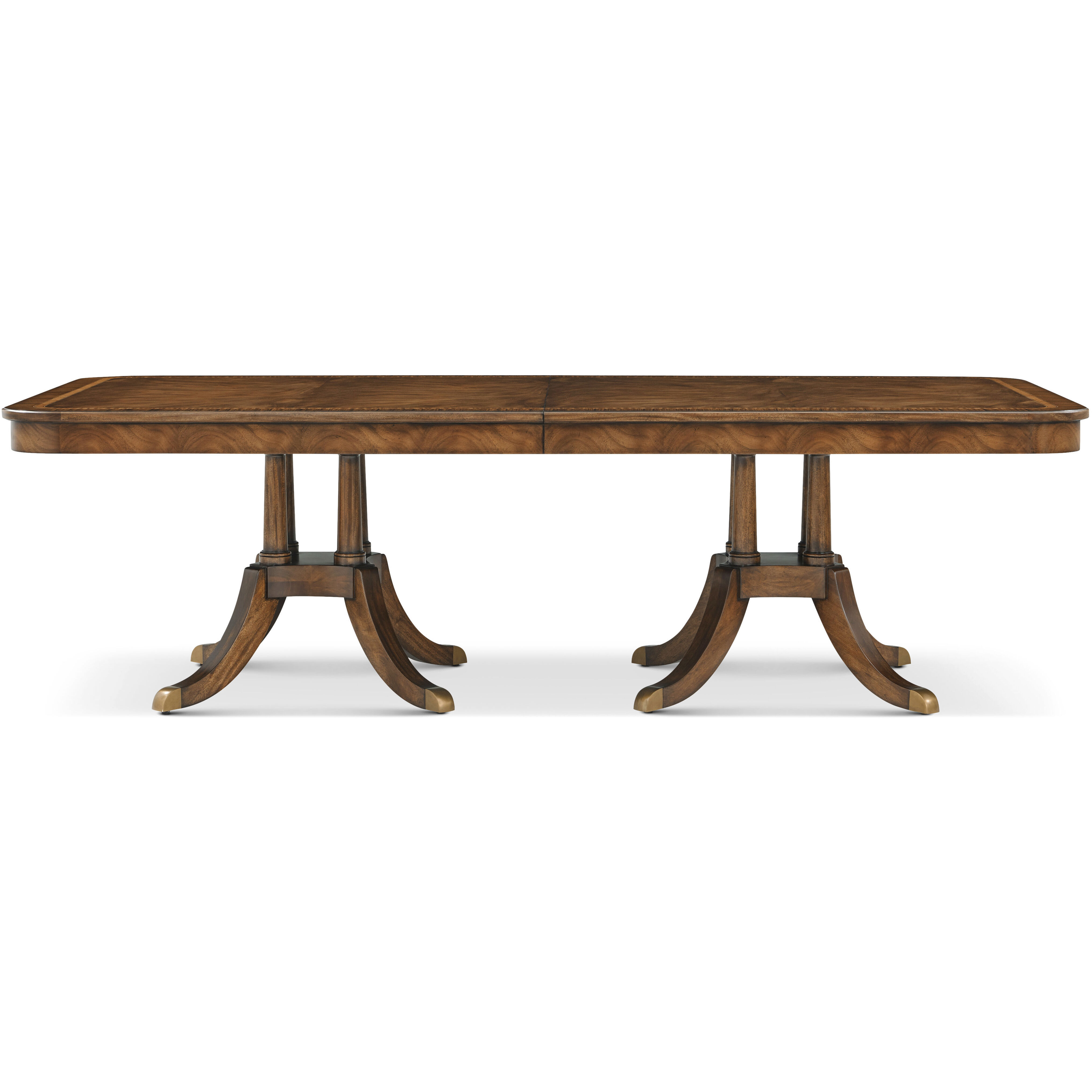 Sloane 140 X 48 inch Edwardian Brown Dining Table, Wooden