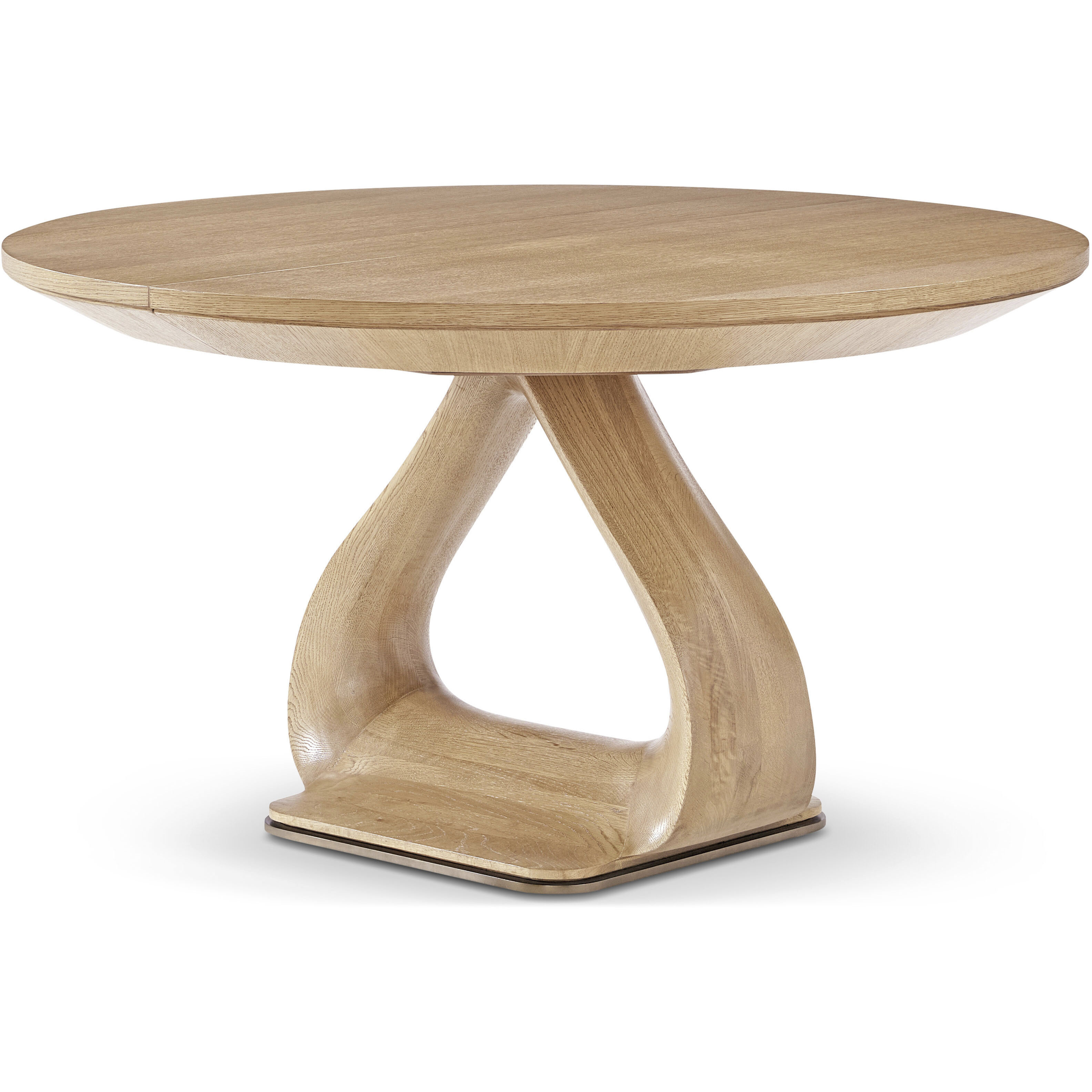 Essence 72 X 54 inch Blonde Round Dining Table, Wooden