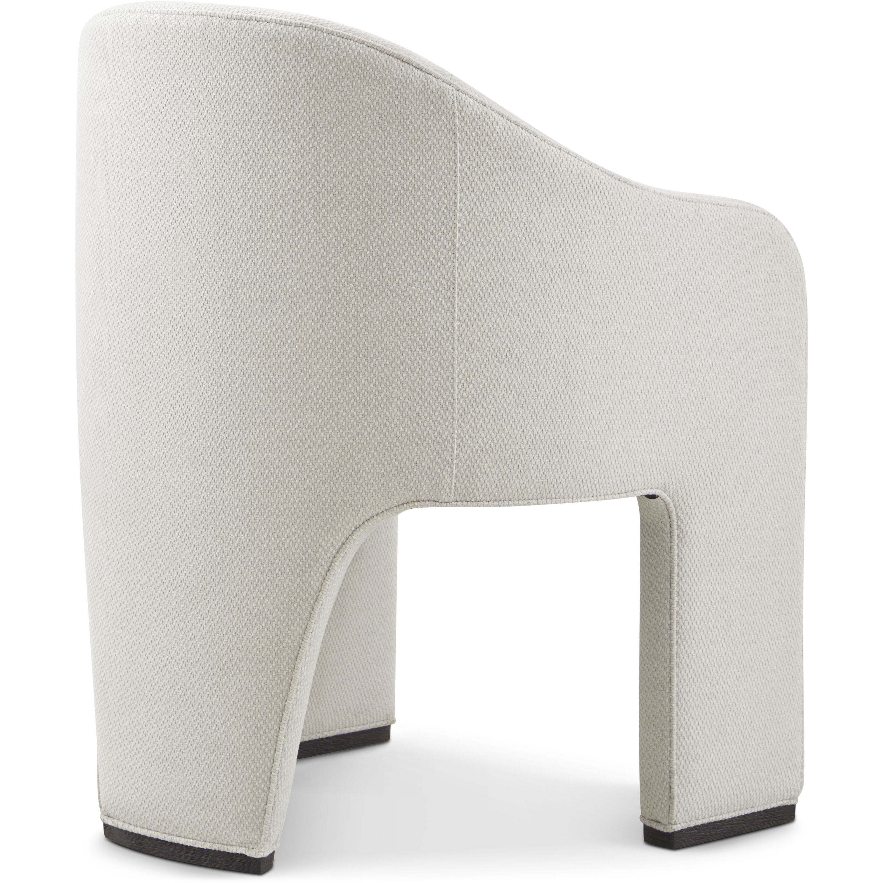 Maxwell Obsidian Dining Chair, Wooden, Upholstered