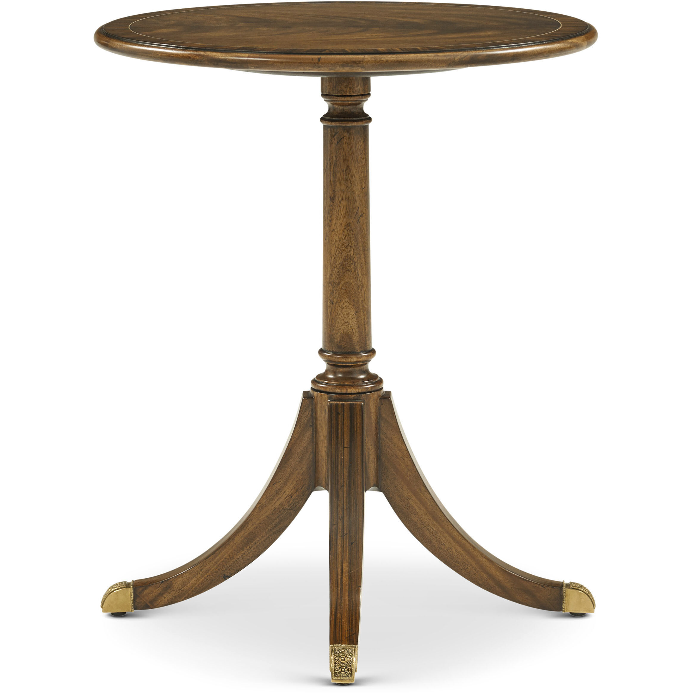Sloane 24 X 20 inch Edwardian Brown Accent Table, Wooden