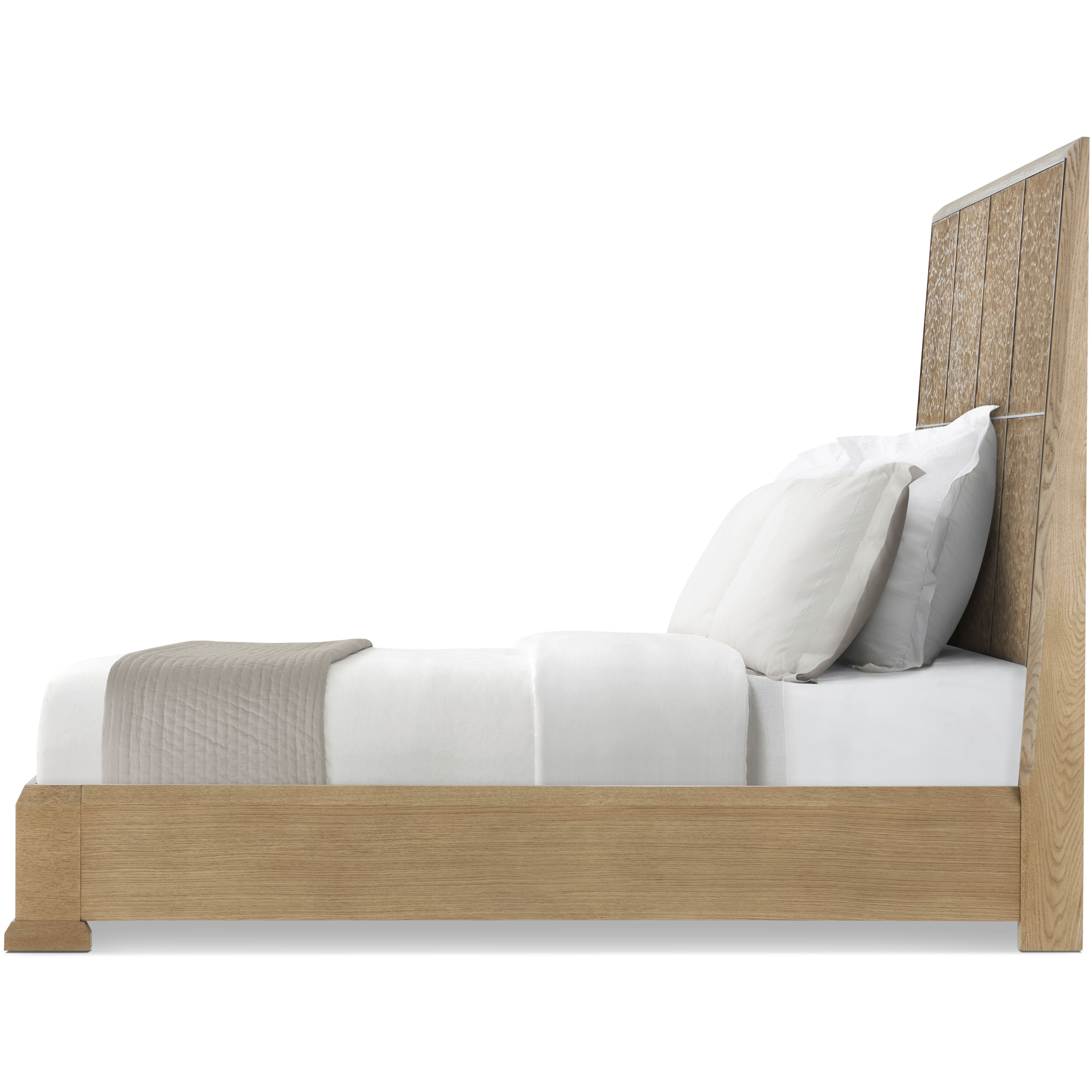 Essence Blonde California King Bed, Wooden
