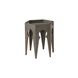 Theodore Alexander 25 X 23 inch Embossed Leather Accent Table