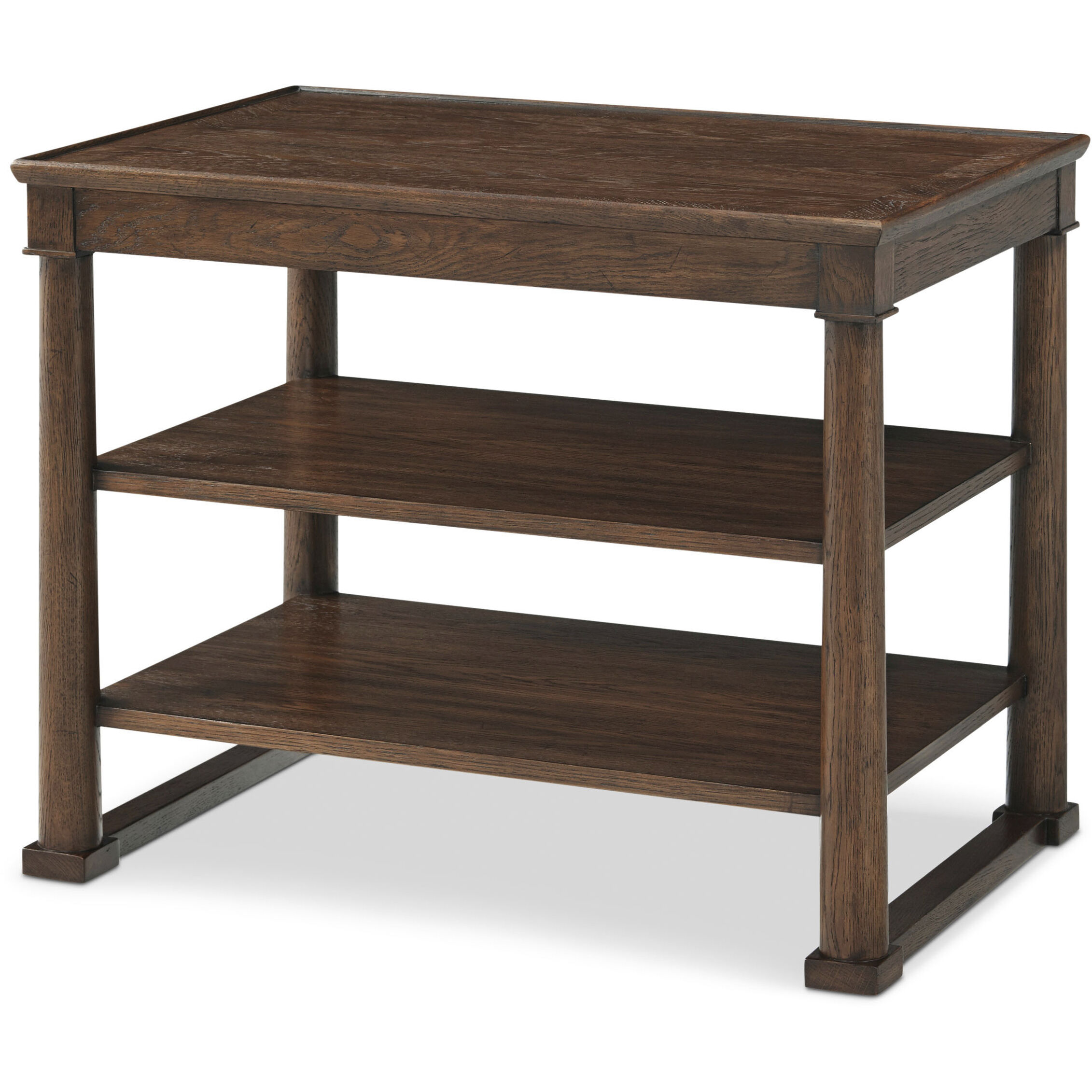 Surrey 30 X 24 inch Brownstone Side Table, Wooden