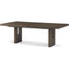 Urbane 128 X 44 inch Campfire Extension Dining Table, Wooden