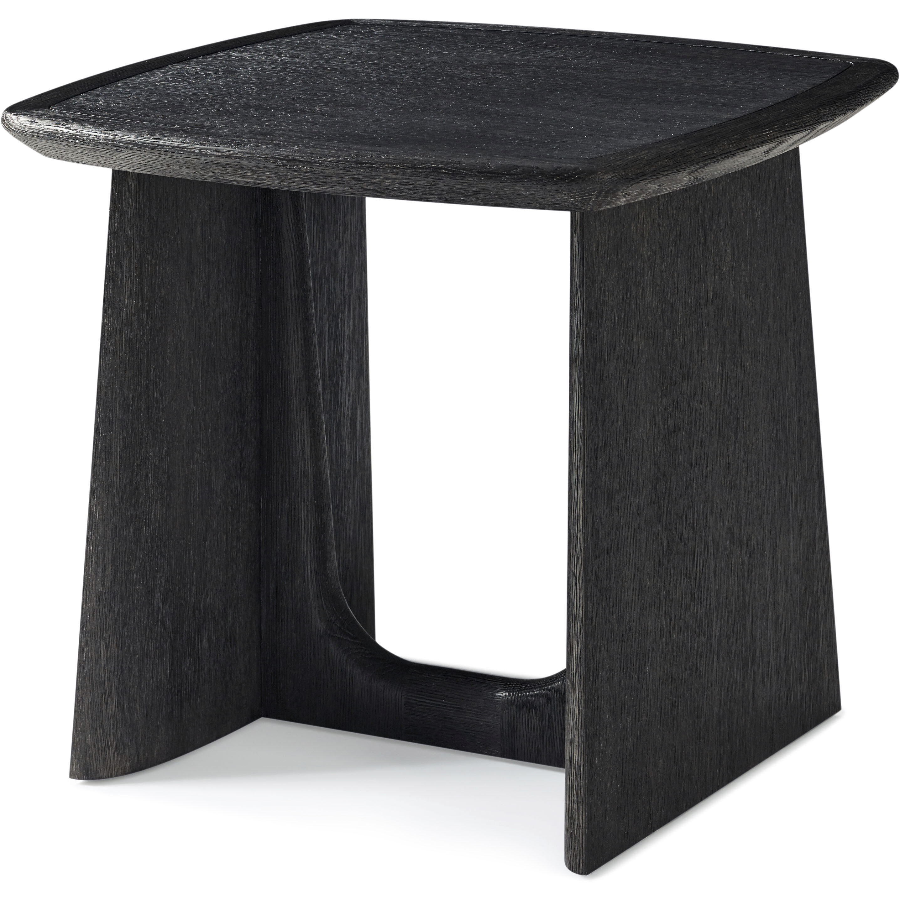 Repose 24 X 24 inch Charcoal Oak Side Table, Wooden