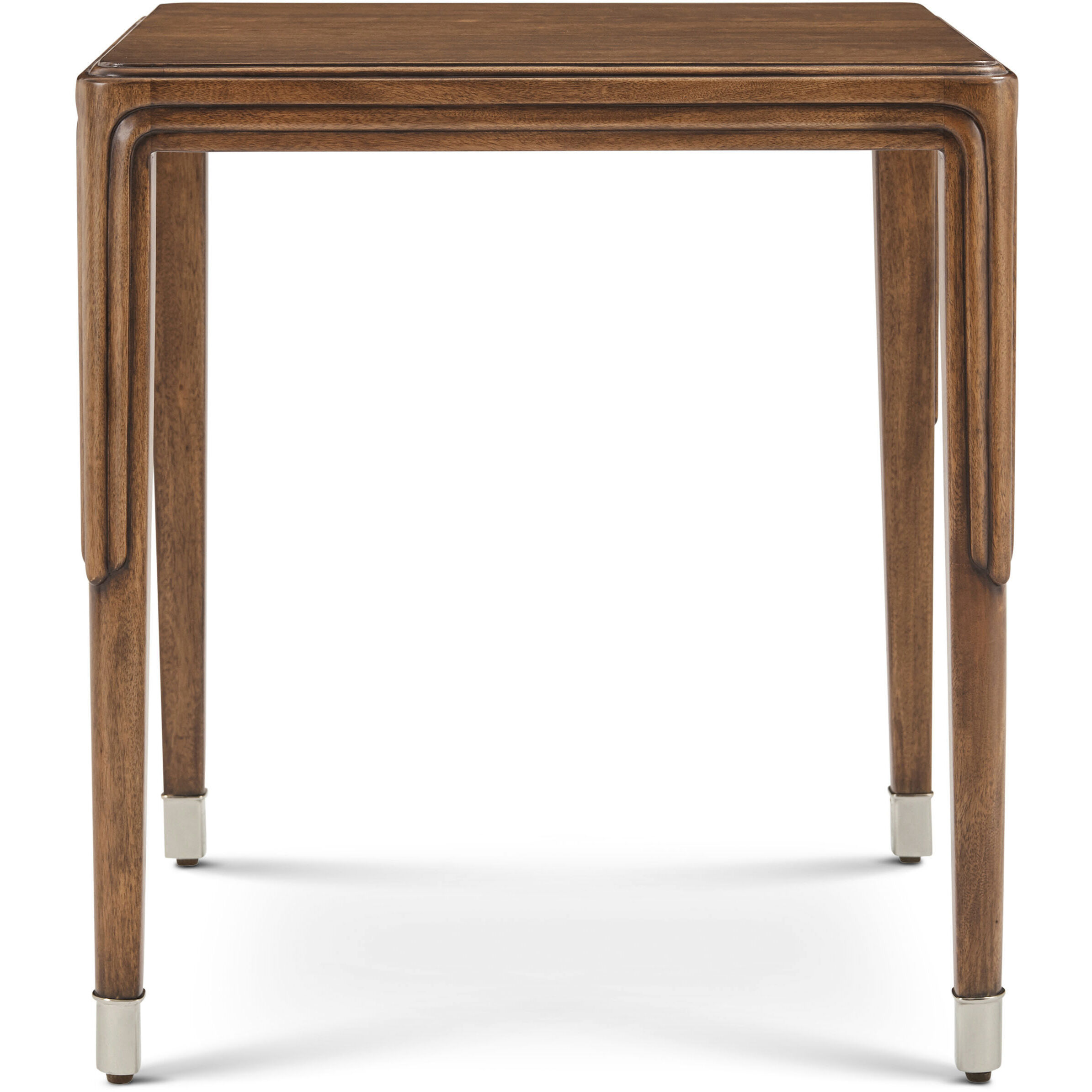 Dorchester 24 X 22 inch Mayfair / Antique White Brass Side Table, Wooden