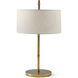 Kesden 31.5 inch Satin Brass Table Lamp Portable Light, TA Illuminations
