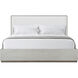 Spencer St. James Argento US King Bed, Wooden, Upholstered