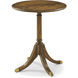 Sloane 24 X 20 inch Edwardian Brown Accent Table, Wooden