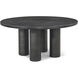 Maxwell 64 X 64 inch Obsidian Round Dining Table, Wooden