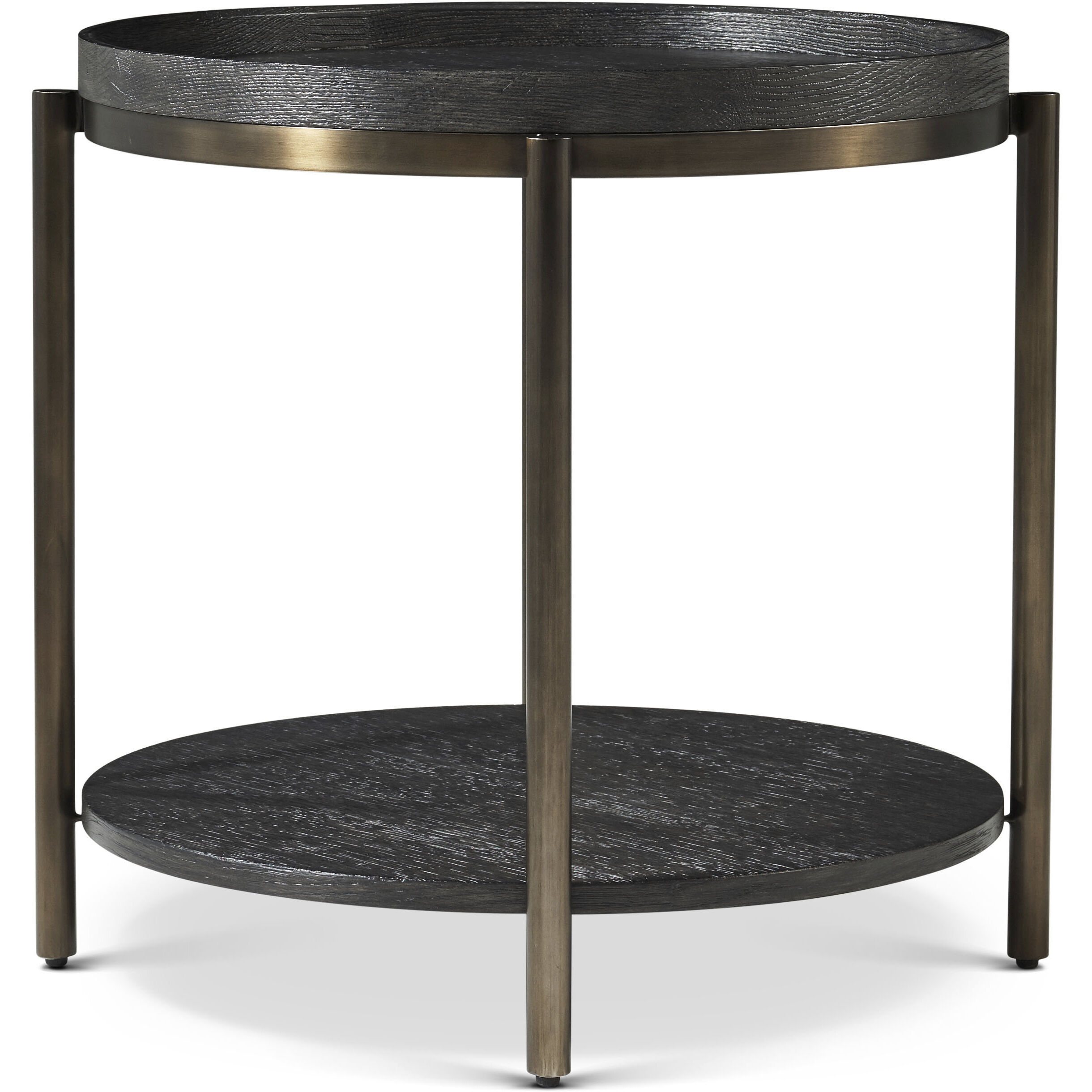 Repose 24.25 X 24.25 inch Charcoal Oak Side Table