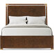 Kesden Pyramid Brown US Queen Bed, Wooden