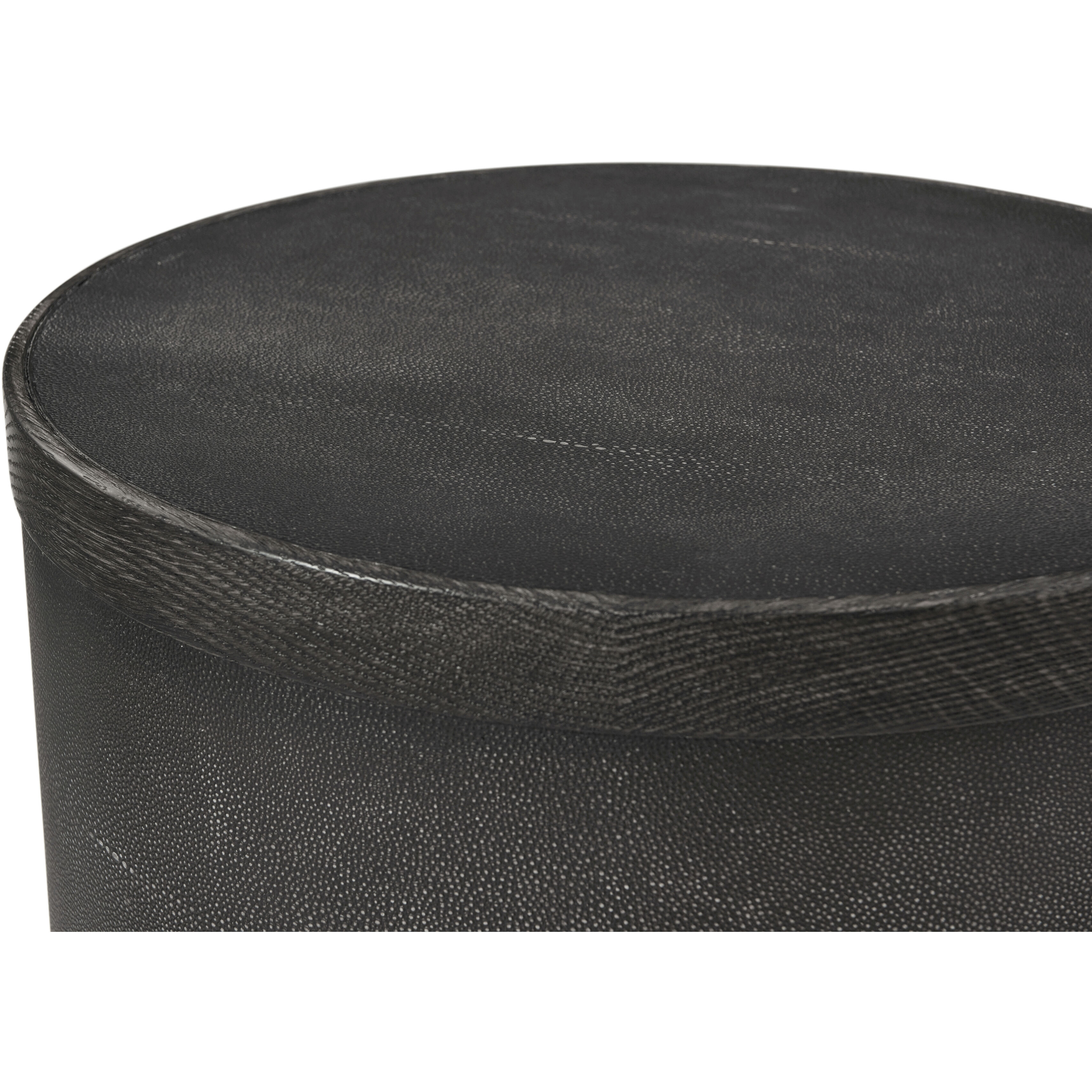 Maxwell 24 X 22 inch Obsidian Side Table, Wooden