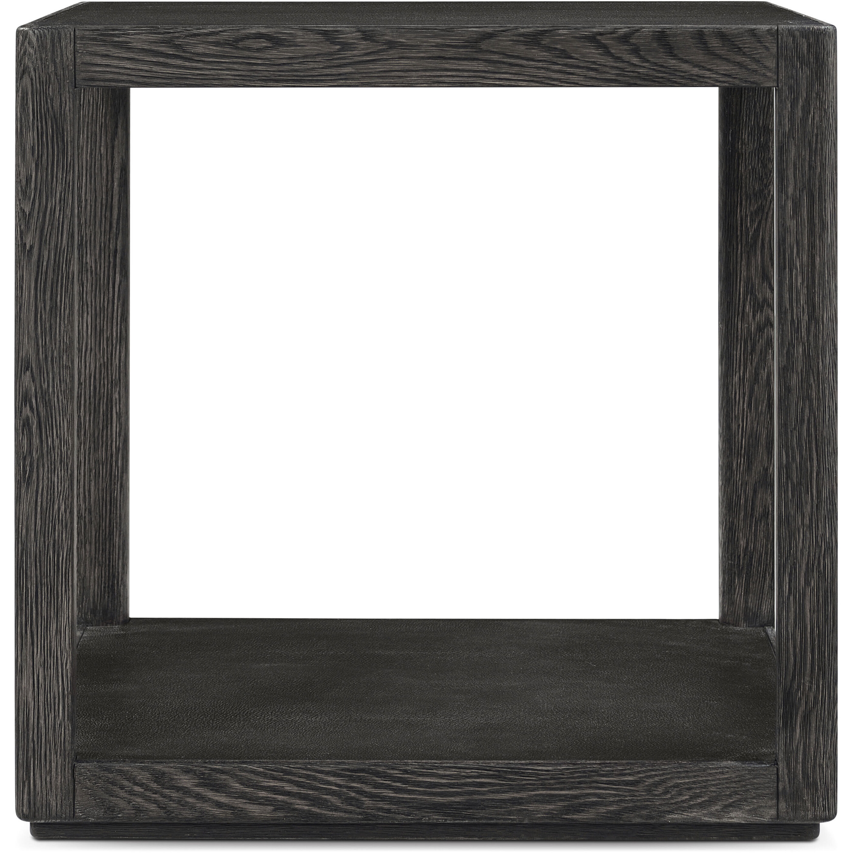 Maxwell 24 X 24 inch Obsidian Side Table, Wooden