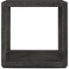Maxwell 24 X 24 inch Obsidian Side Table, Wooden