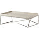 TA Studio No.2 Crazy X 52 X 32 inch Brushed Brass Tray Cocktail Table