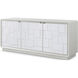 Amelia 79.75 X 19 inch Sandbar Credenza, Wooden, with Wallpaper, Coastal