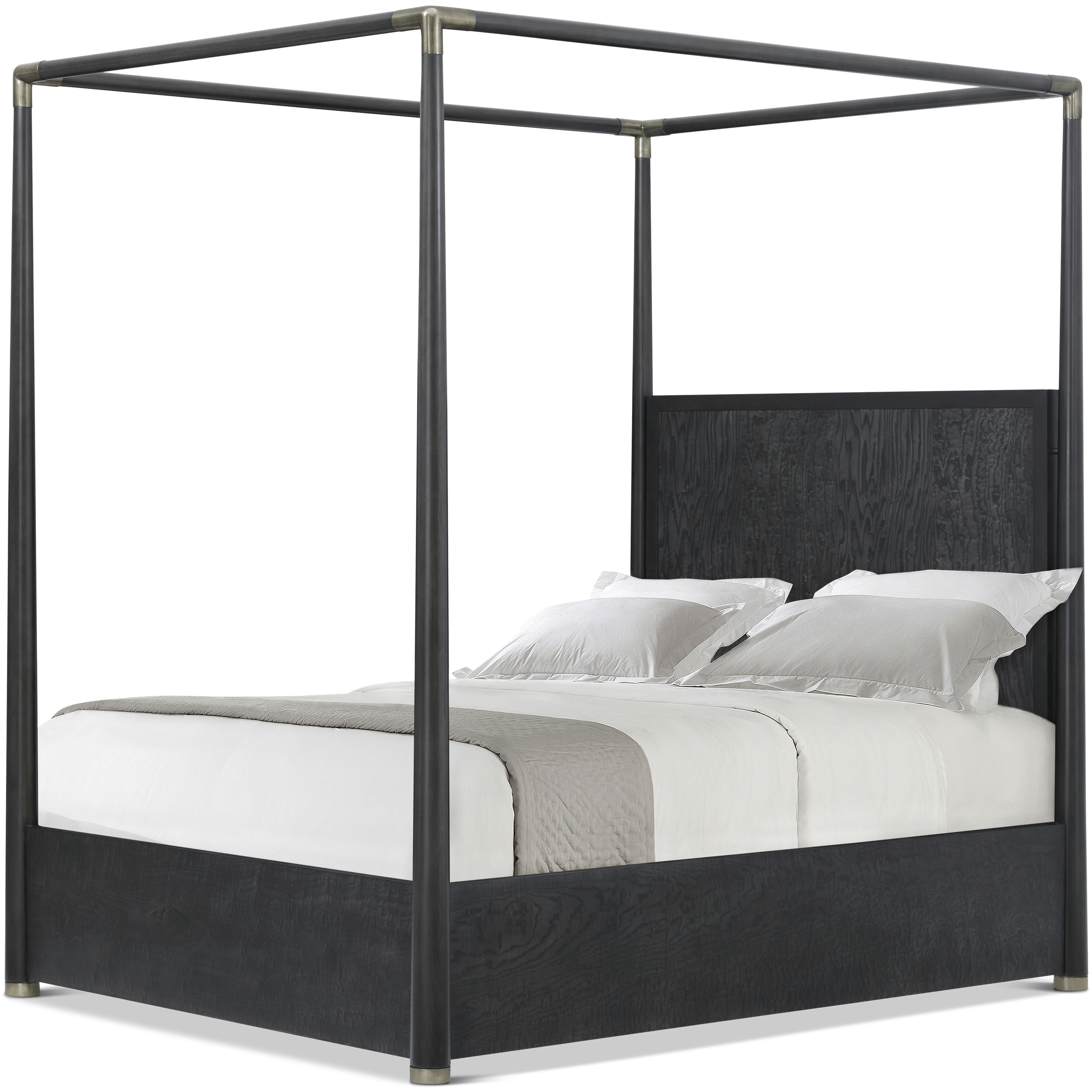Kesden Silent Black Poster US Queen Bed, Wooden