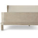 Repose Grey Oak US Queen Bed, Wooden, Upholstered