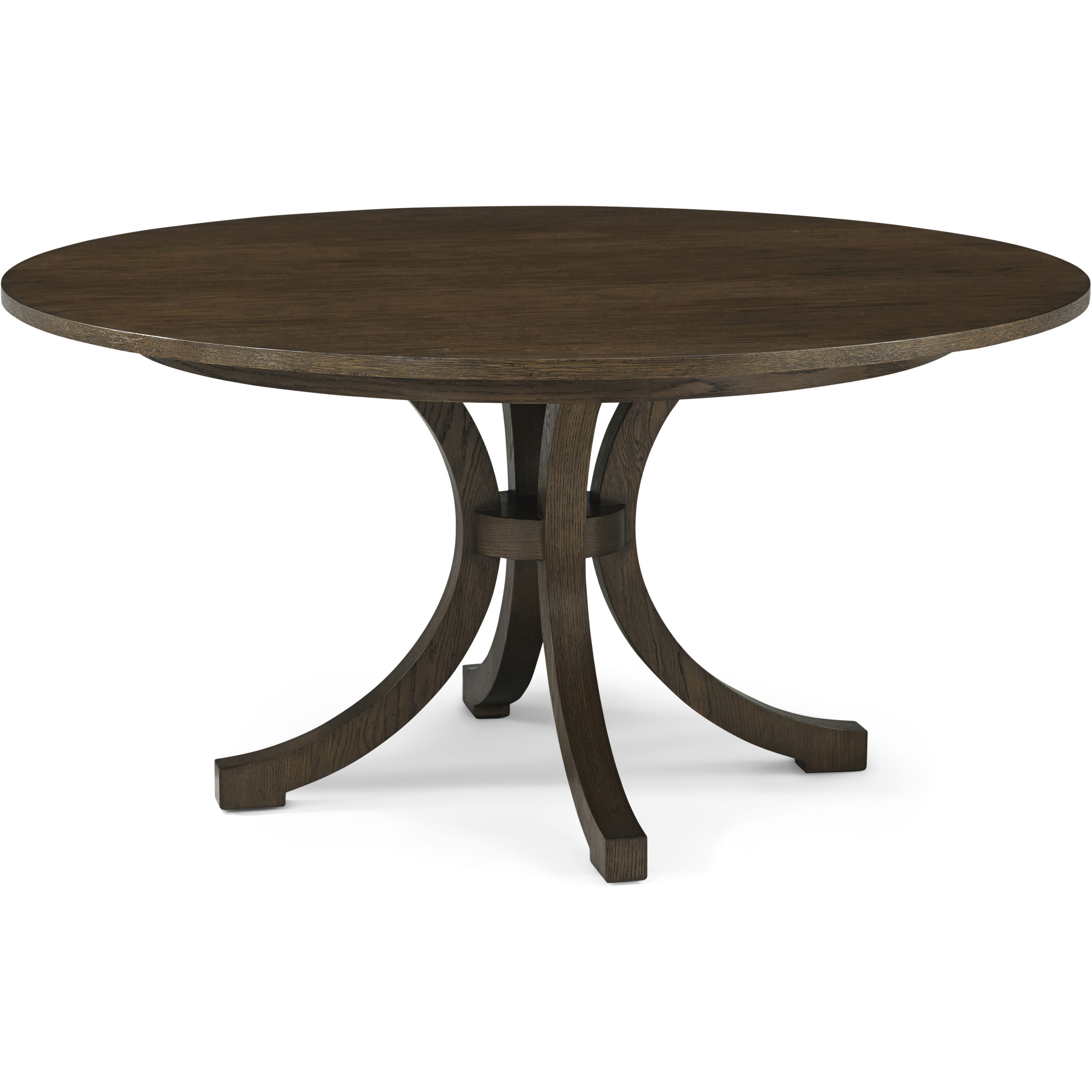 Surrey 60 X 60 inch Brownstone Round Dining Table, Wooden