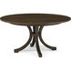 Surrey 60 X 60 inch Brownstone Round Dining Table, Wooden