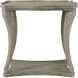 Ennis Serpentine 28 X 26 inch Grey Echo Oak Side Table, Wooden, Echoes