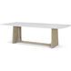 Repose 102.25 X 51.25 inch Grey Oak Dining Table, Wooden
