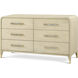 Judith Leiber Couture Martini Dresser, Wooden, 6-Drawer