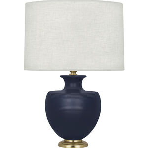 Michael Berman Atlas 25.25 inch 150.00 watt Matte Midnight Blue Table Lamp Portable Light in Modern Brass