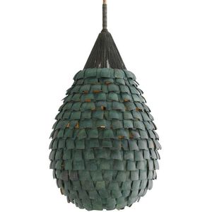 Ferndale 1 Light 20 inch Eucalyptus Stain and Dark Eucalyptus Stain with Antique Brass Pendant Ceiling Light
