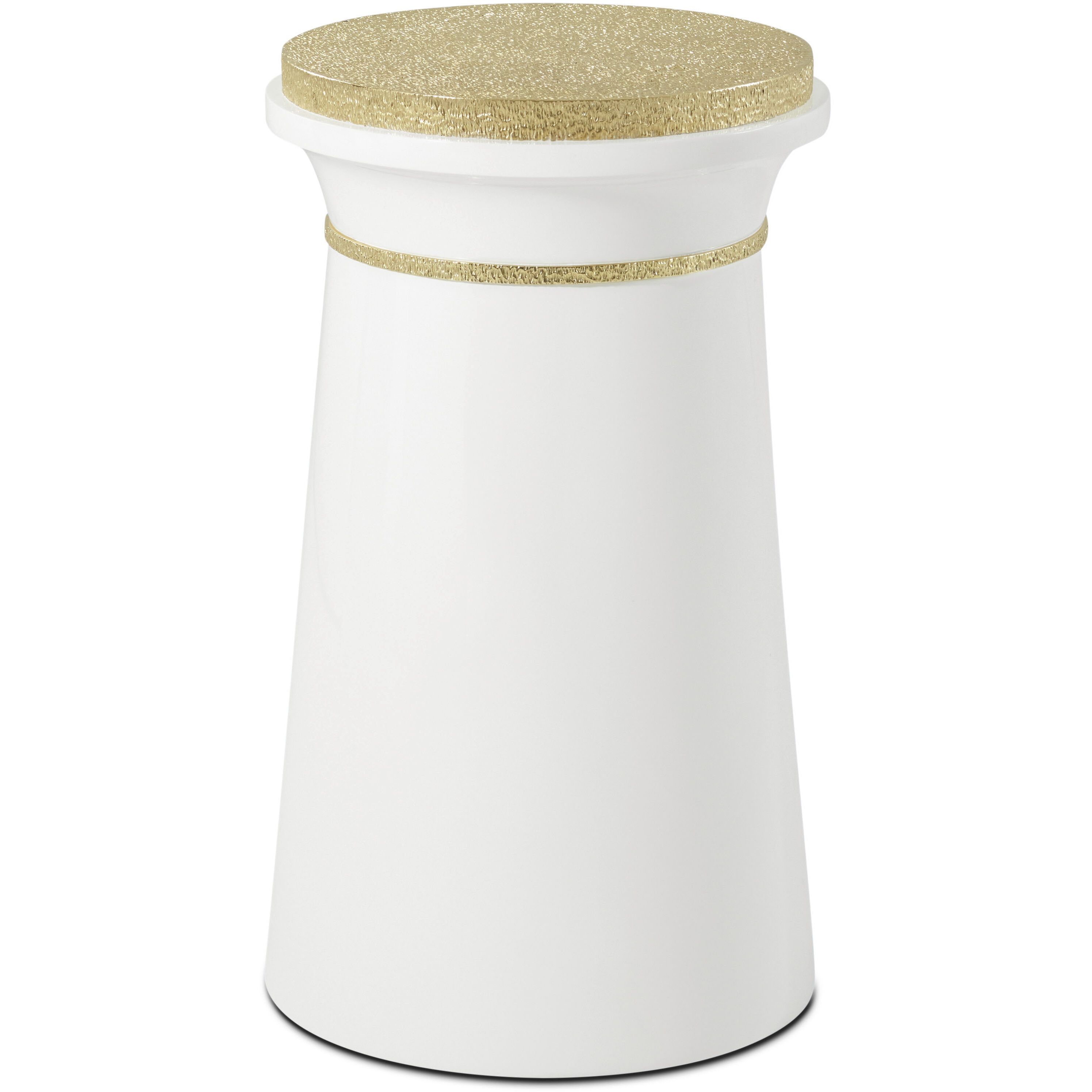 Judith Leiber Couture 24 X 14 inch Solstice / Polished Textured Brass Accent Table