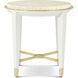 Judith Leiber Couture 24 X 24 inch Feather / Solstice / Polished Brass Side Table, Wooden