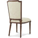 Caraway Heritage Brown Side Chair, Wooden, Upholstered, TA Originals