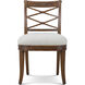 Delphine Chateau Brown Side Chair, Wooden, Upholstered, Provence