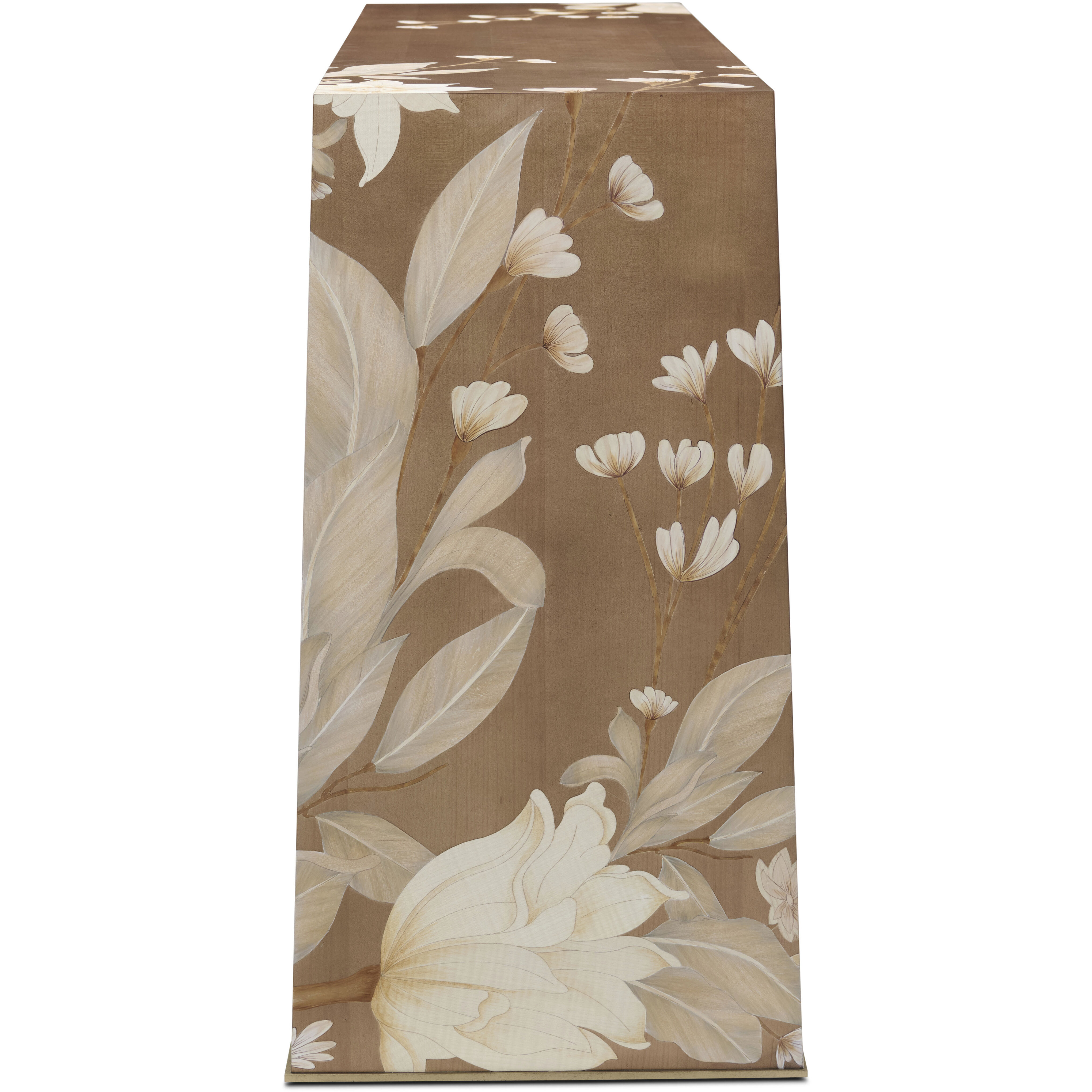 Bouquet 56.5 X 16 inch Toasted Cashew Console Table, Wooden