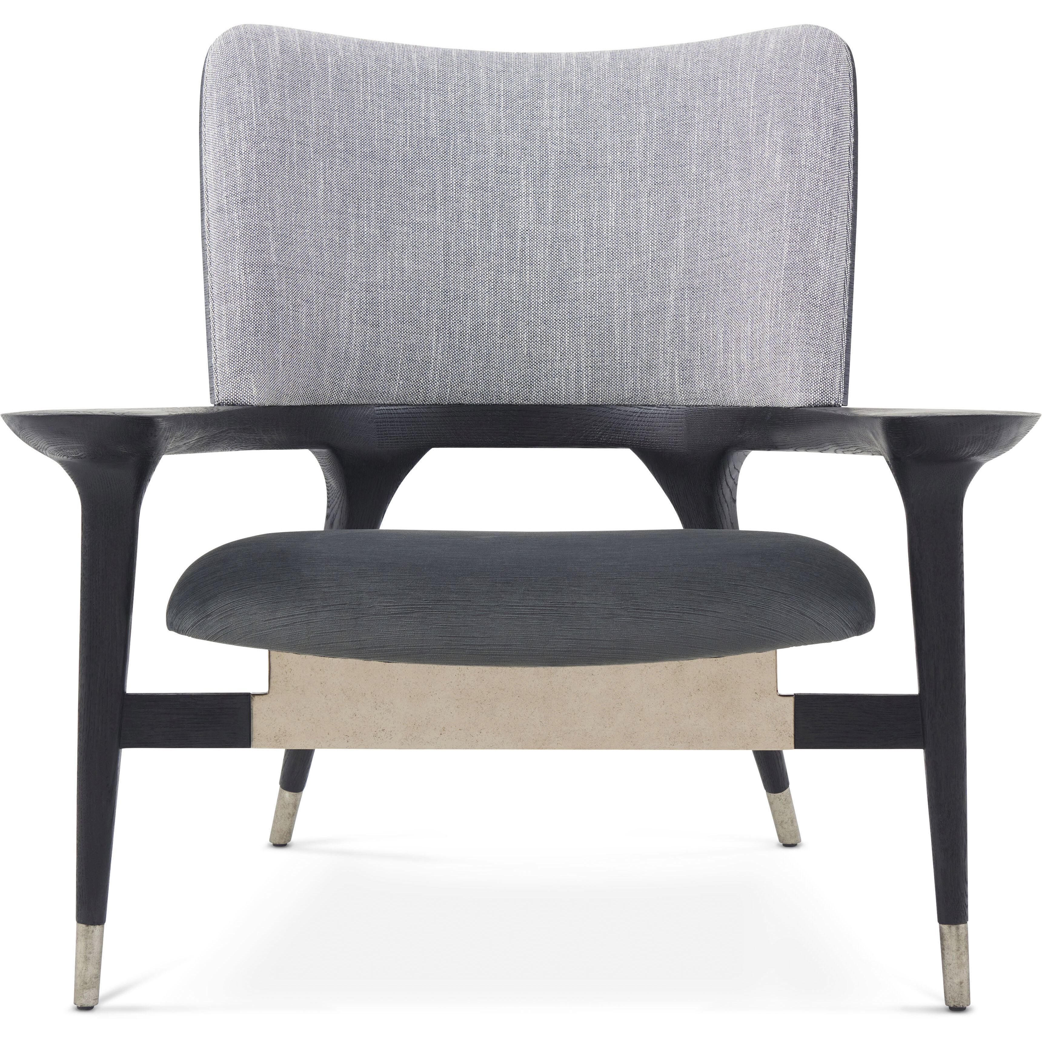 Mod Charcoal Oak Occasional Chair, Wooden, Upholstered