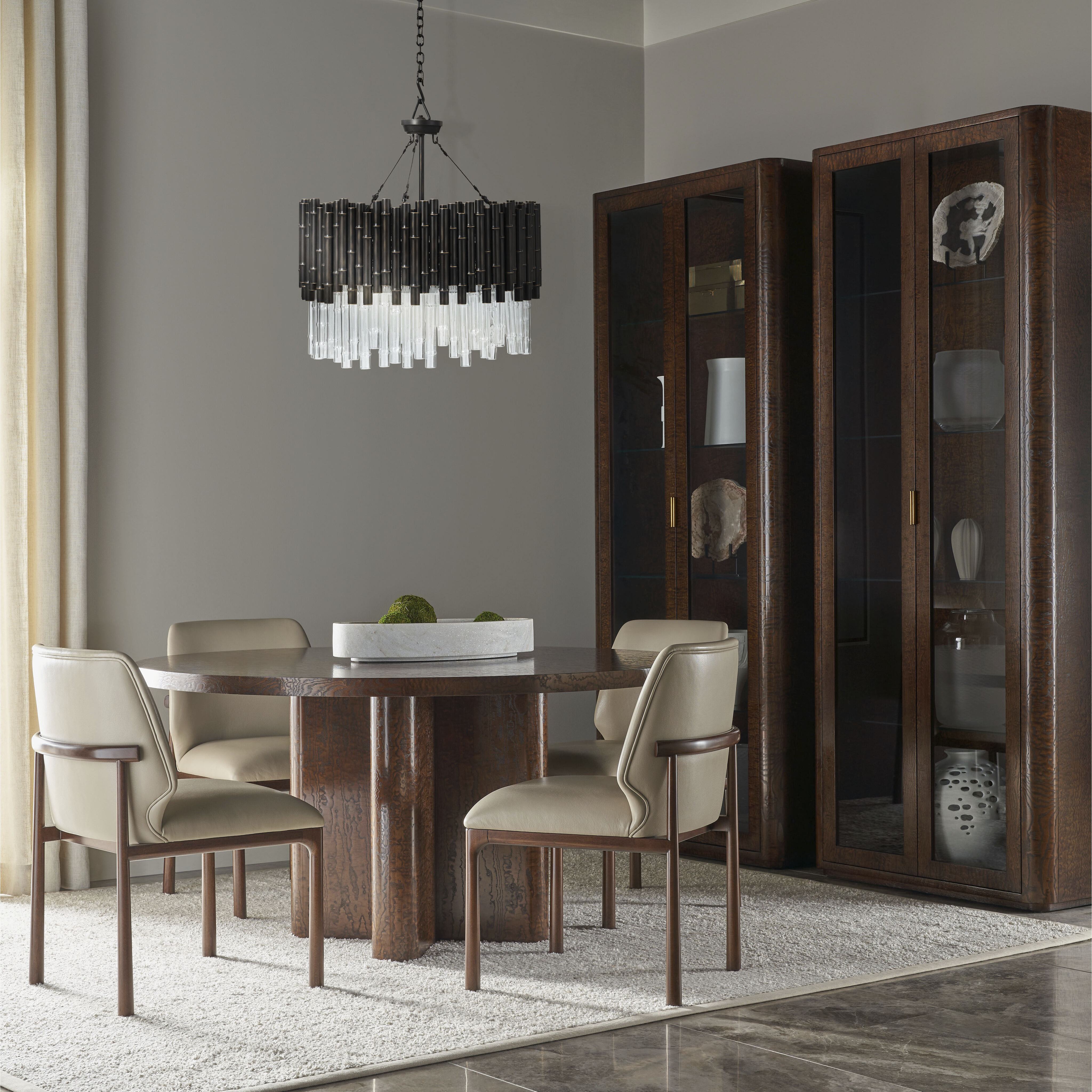 Kesden 27.75 inch Romulus Bamboo Chandelier Ceiling Light, Round, TA Illuminations