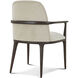 Judith Leiber Couture Wood-Bourbon Arm Chair, Wooden, Upholstered