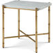 Kesden 22 X 22 inch Satin Brass Side Table