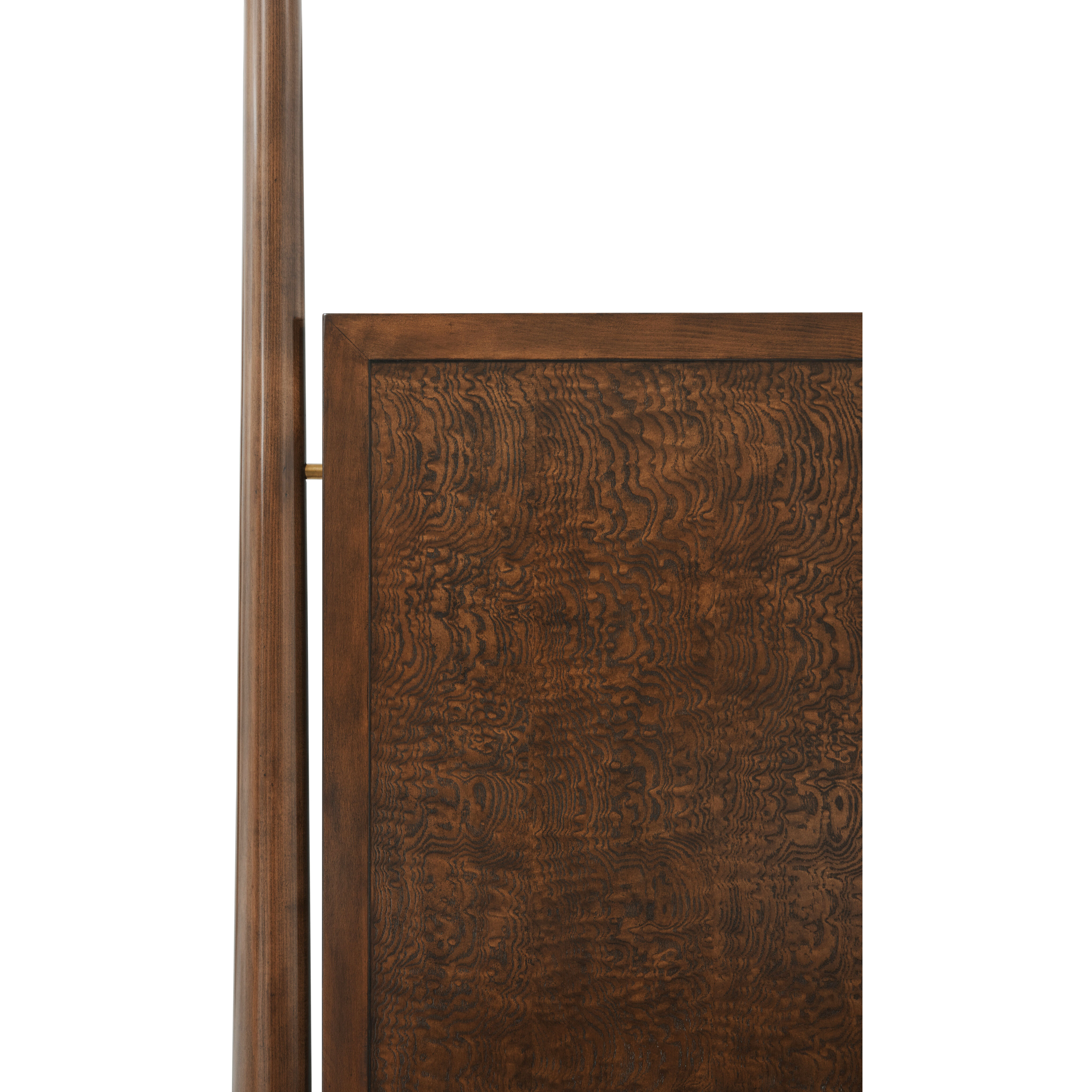 Kesden Pyramid Brown Poster US Queen Bed, Wooden