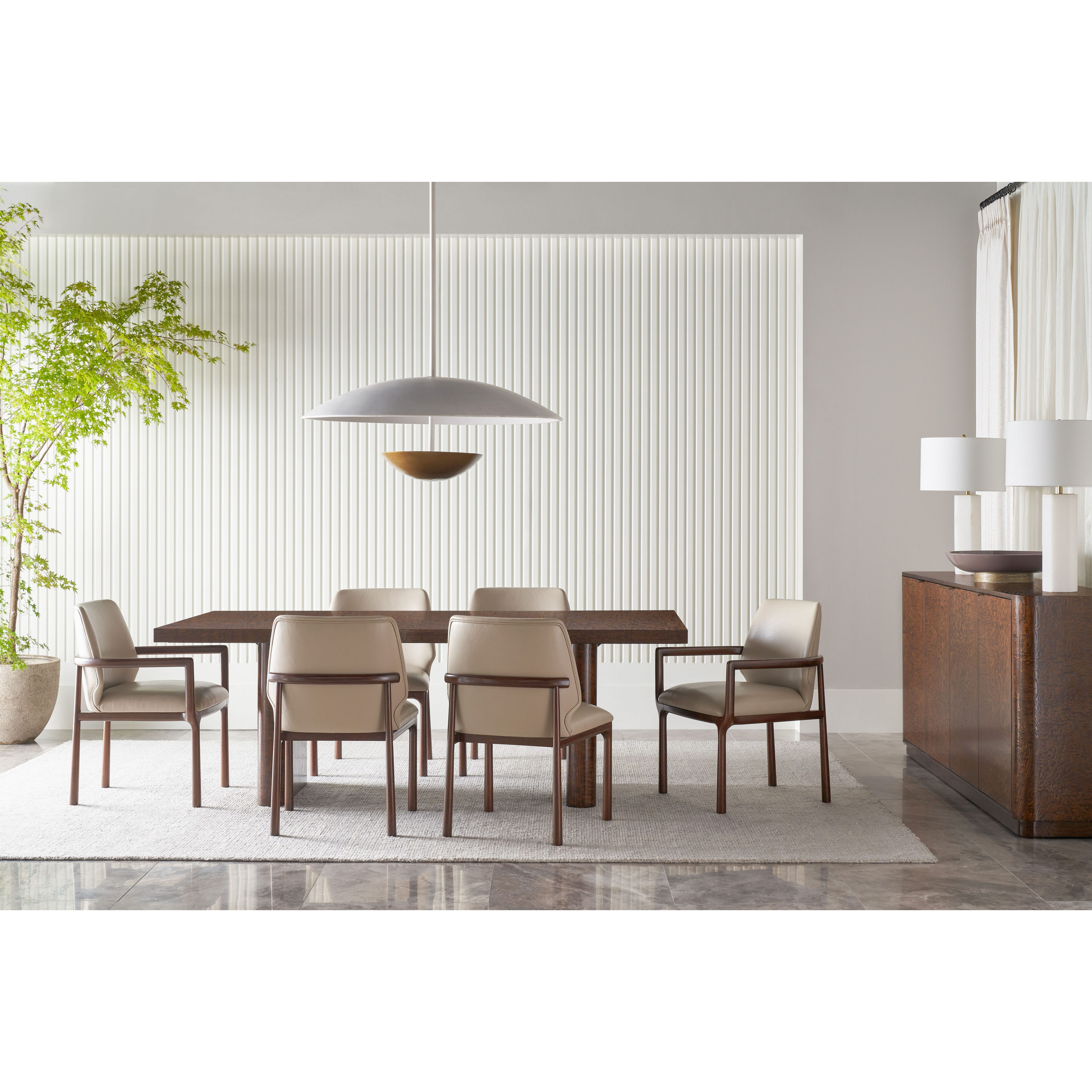 Kesden 128 X 44 inch Pyramid Brown Extension Dining Table, Wooden